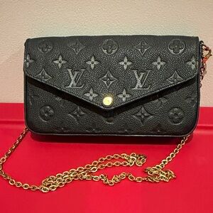 Louis Vuitton Black Pochette Felicie